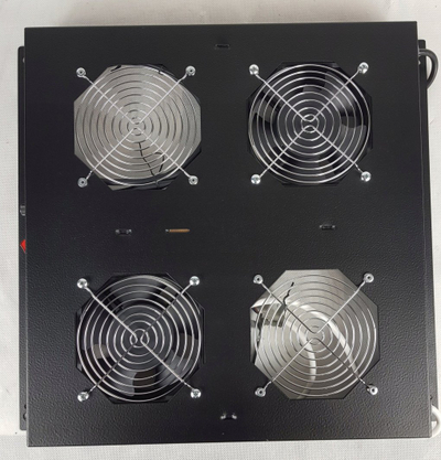 Njesi ftohëse çatie Digitus Unique Varioflex N, 4 ventilatorë, termostat i rregullueshëm, e zezë