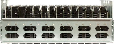 Kasa serveri Inter-Tech 4F28 Rack, 4U, për rack 19", e zezë me argjend