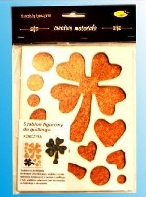 Shabllon quilling GODAN me trefil (Clover), 14.5x19cm, transparent
