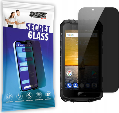 Qelq mbrojtës privatësie Grizz SecretGlass për Ulefone Armor 2, xham qeramik, i tejdukshëm