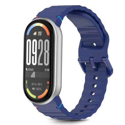 Rrip sportiv Tech-Protect Silicone për Xiaomi Smart Band 8 9 10 NFC, TPU, blu