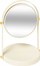 Pasqyrë tavoline 5five Round Duo Swivel, rrotulluese, me bazë, ivory