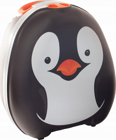 Пренослива тоалетна школка за деца My Carry Potty Penguin, без протекување, црна