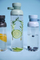 Шише за вода Mepal Vita, 900 ml, со два отвори, nordic sage транспарентно