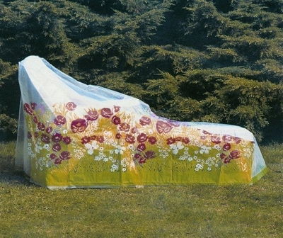 Mbulesë kopshti Carruzzo për shezlong, poliester 300D, 70x30x100cm, e zezë