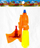 Pistoletë uji Adar Water Gun MIX, plastike, për kalamaj, shumëngjyrëshe