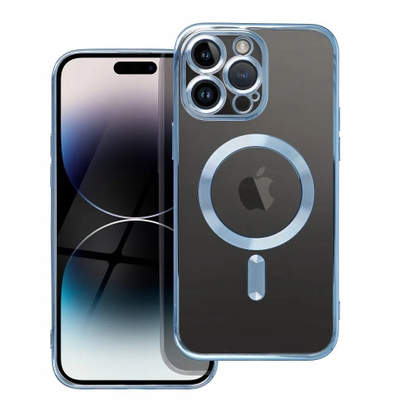 Kapak telefoni OEM Elektro Mag Cover për iPhone 17, MagSafe, blu