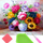 Set mozaiku me diamant Norimpex Diamond Mosaic Flower Bouquet, 30x40 cm, me shumë ngjyra