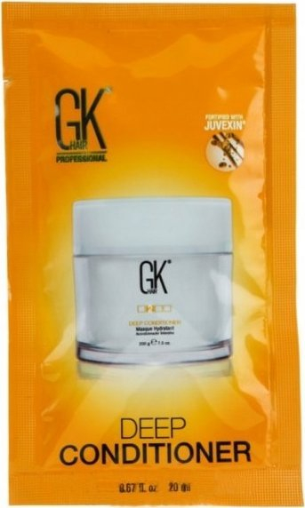 Maskë flokësh GK Hair Global Keratin Deep Conditioner, trajtim i fortë hidratues, paketim 2x20ml, neutrale