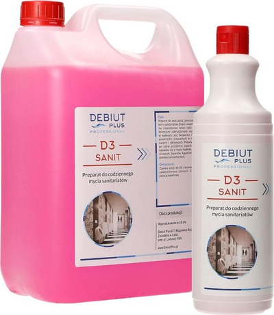 Solucion pastrimi për tualet Debiut Plus Professional D3 Sanit, 1L