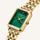 Set Orë dhe byzylyk për femra Rosefield The Octagon XS Emerald OEGED-X288