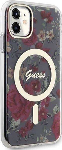 Kllëf telefoni Guess GUHMN61HCFWSA për iPhone 11/XR, me MagSafe, jeshile khaki