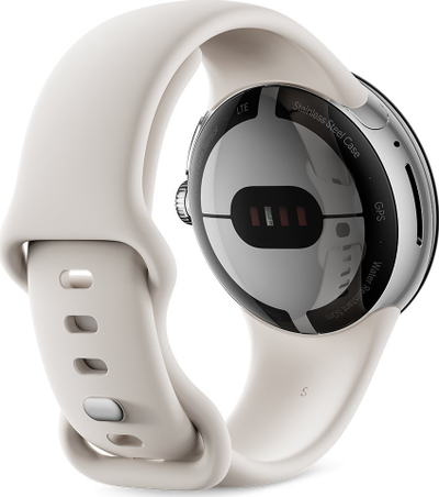 Byzylyk Google Pixel Watch, set 2 copë, madhësi S dhe L, ngjyra Chalk
