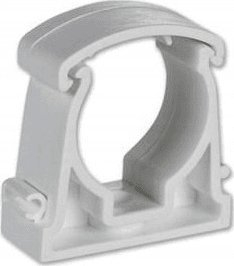 Mbajtës fiksues UZ-20 për tuba RLm-20, Ø20mm, set 5 copë, i bardhë