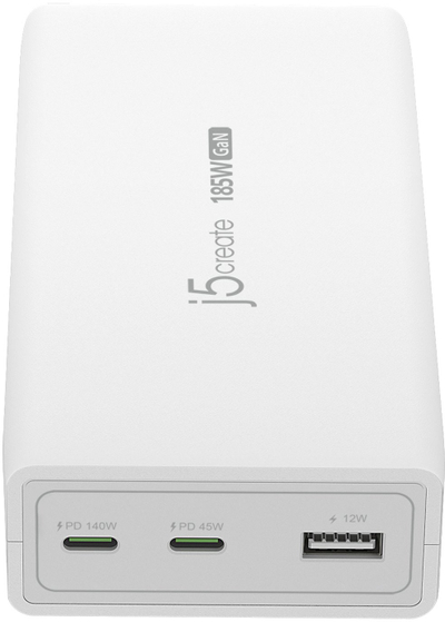 Karikues USB J5create JUP37185W, 185W, GaN PD 3.1, i zi