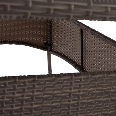 Tavolinë Minsk rattan 150×90×75 cm (HM5507.01)