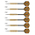 Shigjeta dart Harrows Club Brass Steeltip, trup bronzi, bosht najloni, shumëngjyrëshe