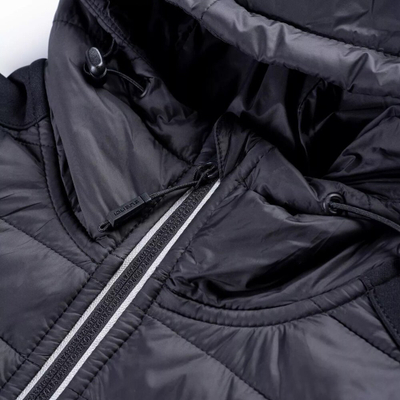 Xhaketë Iguana Guelo Quilted Jacket W, e lehtë, me kapuç, e zezë