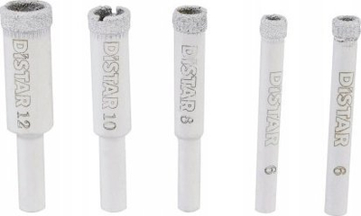 Set spiralë diamant DISTAR DrillKIT 6-12, për pllaka porcelani, shumëdiametër, shumëngjyrësh