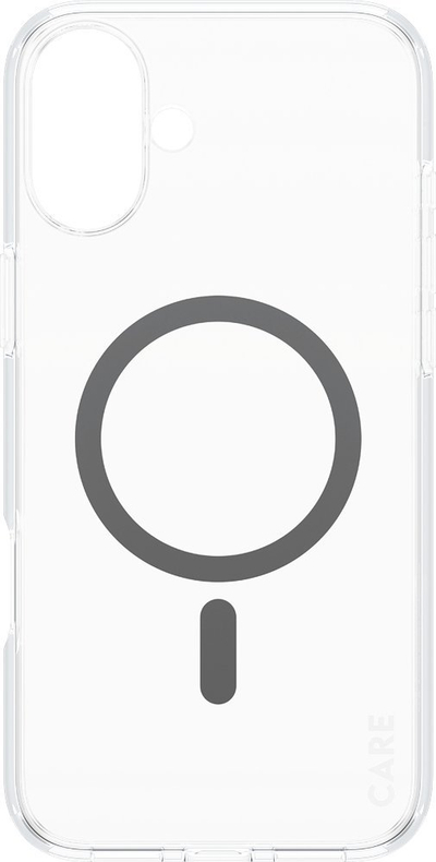 Mbrojtëse telefoni PanzerGlass 0 CARE Flagship, për iPhone 16 Plus, MagSafe, transparente me kornizë e zezë