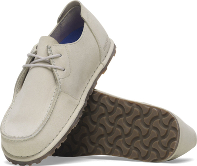 Këpucë me lidhëse Birkenstock Utti Lace, për meshkuj, zamsh, gri, nr 11 US