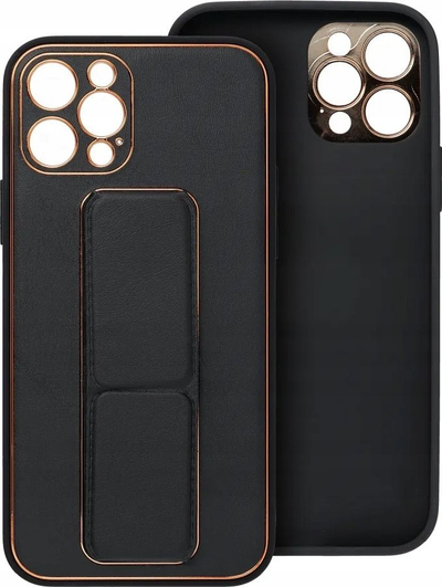 Futera Leather Case për Samsung Galaxy S23 FE, me stand, e zezë