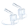 Set savicash b.box Replacement Straw Tops, për termos 350ml dhe 500ml, 2 copë, transparent