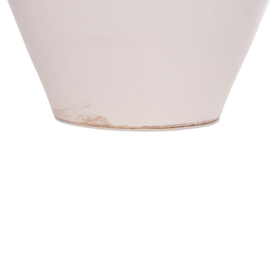 Vazo dekorative HomeMarkt Feax HM4676.02L, terrakotë, 35x35x58cm, e bardhë
