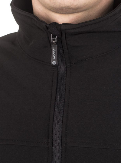 Xhaketë softshell për burra HI TEC LUMMER, me microfleece, madhësia XXL, e zezë