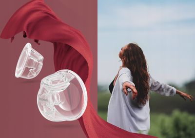 Kupë kolektore për pompë gjiri Neno, set 2 copë, plastike, transparente