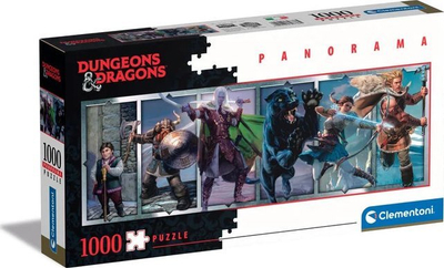 Puzzle panoramë Clementoni Dungeons & Dragons, 1000 pjesë, shumëngjyrëshe
