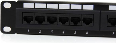 Patch Panel StarTech, 24x RJ-45, Cat.6, 19"