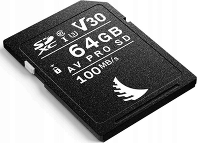 Kartë memorie Angelbird AV PRO UHS I, 64GB SDXC V30, për video 4K