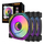 Set ventilatorësh PC Darkflash ARGB INF24 3in1, 120 mm, PWM, i zi