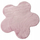 Детски тепих Home Styling Collection TELOS Flower Mat, 90 x 60 cm, повеќебоен