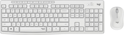 Kombinim tastiere dhe mi Logitech MK295 Silent, wireless, me numpad, i bardhë