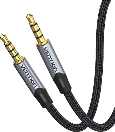 Kabllo audio Vention TRRS, 3.5mm mashkull‑mashkull, 1.5m, gri
