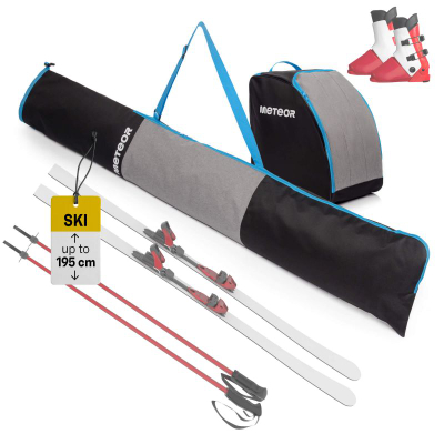 Set çantash skish Meteor Norse 17318, poliester 600D, rezistent ndaj ujit, i zi