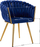 Karrige Chair 4Rico QS-GW06G, për dhomë ndenje, blu e errët