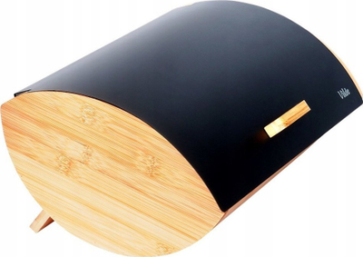 Kuti buke Spacious, bambu dhe metal, e zezë