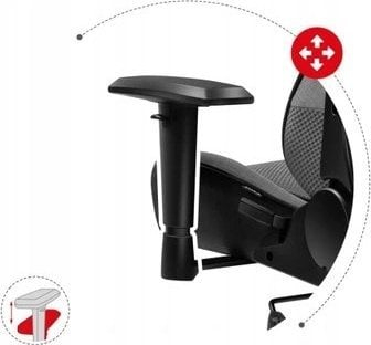 Karrige gaming Huzaro Force 6.2, rrjetë, deri 130 kg, gri me të zezë