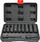 Set çelësa goditës dhe imbys Awtools Black Line, 11 copa, 1/2", ngjyrë e zezë