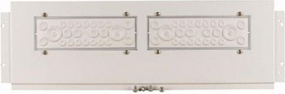 Komplet hyrjesh kabllosh Eaton BP-FLP-400-2K, 400mm, për kapakë sipërm dhe të poshtëm, gri
