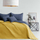 Mbulesë krevati AmeliaHome SOFTA, 240x260 cm, dypalëshe, grafit mustard