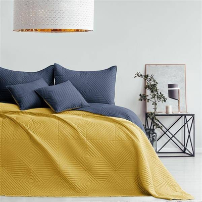 Mbulesë krevati AmeliaHome SOFTA, 240x260 cm, dypalëshe, grafit mustard