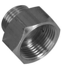 Redukcja mufowo-nyplowa 1/2" x 3/8" mosiadz chromowany - 11582208