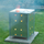 Furrë djegëse e mbeturinave Nature Garden, 46x46x65cm, e argjendtë