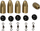 Set aksesorësh peshkimi Savage Gear ZT Pro Brass Bullets, 10g, 5 copë, ngjyrë bronzi