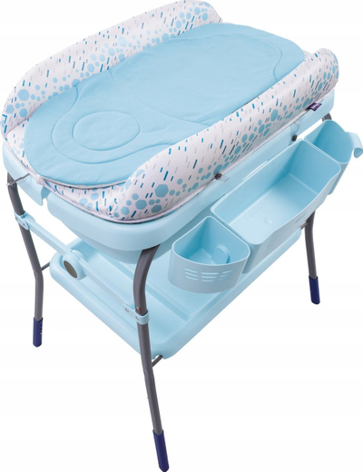 Tavolinë për ndërru bebin Chicco Cuddle &amp; Bubble, me vaskë të ngritur, paloset