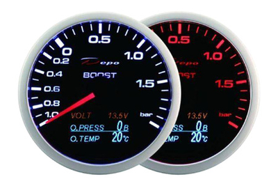 Ora voltmetër SEBON DEPO Dual, 60mm, për veturë